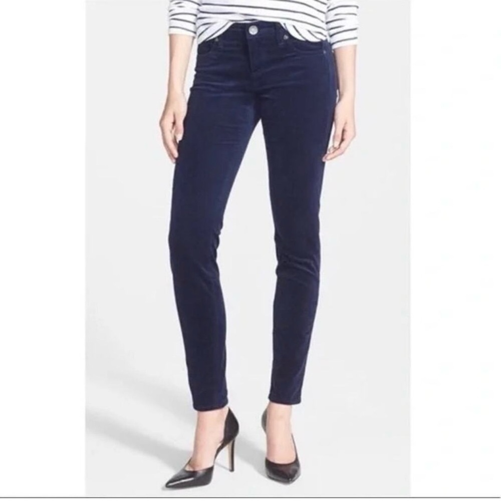 EC Navy Blue Kut from the Kloth Diana Corduroy Skinny pants sz 12